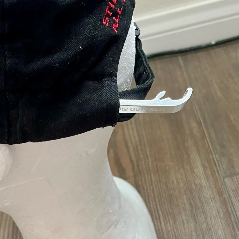 Beer label baseball cap with bottle opener